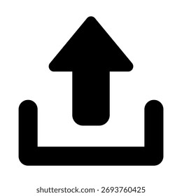 Carregar ilustração de vetor de ícone no plano de fundo branco