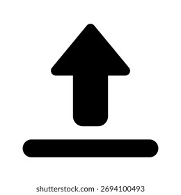 Carregar ilustração de vetor de ícone no plano de fundo branco