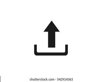 Upload icon vector illustration on white background