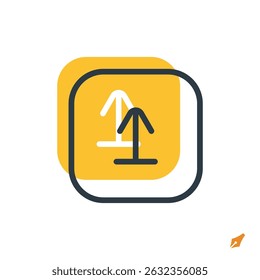 Ilustración vectorial del icono del Cargar. símbolo del Cargar aislado en el fondo blanco