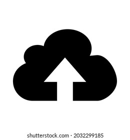 Upload icon, vector illustration of uploading in the internet world.