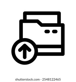 Icono del Cargar. Icono de la línea del Vector para su Sitio web, móvil, presentación y diseño del logotipo.