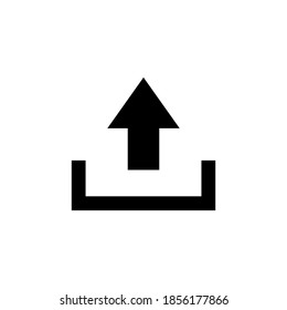 Upload icon vector. load data symbol