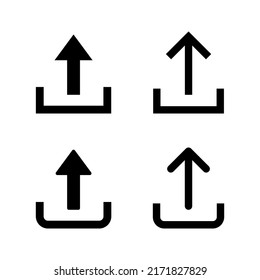 Upload icon vector. load data sign and symbol