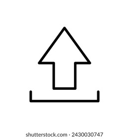 Upload icon vector. load data symbol