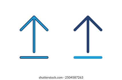 Upload icon vector. load data symbol