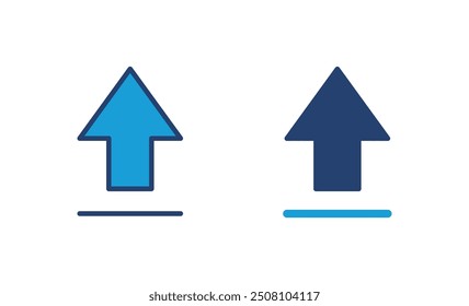 Upload icon vector. load data symbol