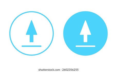 Upload icon vector. load data sign and symbol