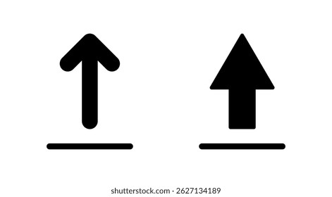 Upload icon vector. load data sign and symbol