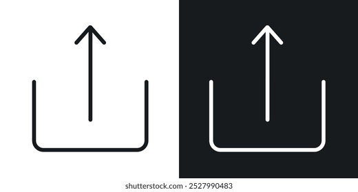Carregar ícone ícone vetor ícone definir preto preenchido e estilo contornado.