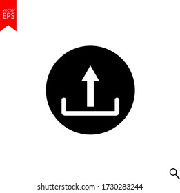 upload icon vector, upload, sign