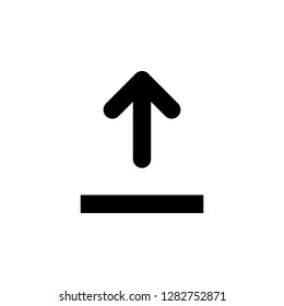 Upload icon vector. Upload sign icon. Upload button. Load symbol.
