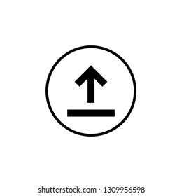 Upload icon vector. Upload sign icon. Upload button. Load symbol.