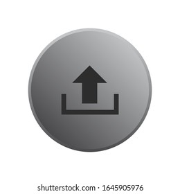 Upload Icon vector sign isolated for graphic and web design. Upload symbol template color editable on white background.