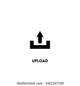 upload icon vector. upload sign on white background. upload icon for web and app