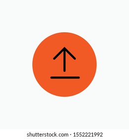 Upload Icon - Vector, Sign and Symbol for Design, Presentation, Website or Apps Elements.