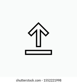 Upload Icon - Vector, Sign and Symbol for Design, Presentation, Website or Apps Elements.