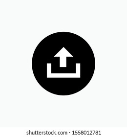 Upload Icon - Vector, Sign and Symbol for Design, Presentation, Website or Apps Elements.