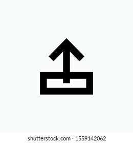 Upload Icon - Vector, Sign and Symbol for Design, Presentation, Website or Apps Elements.