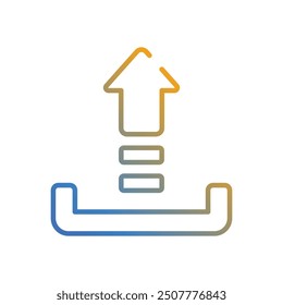 Upload icon vector stock illustration