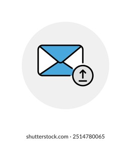 Upload icon vector stock illustration