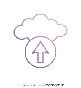Upload icon vector stock illustration