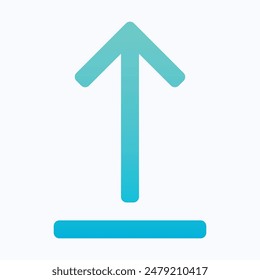 Upload Icon, Vector Icon, Uploading, Isolated Gradient Vector Icon.