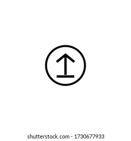 Upload icon vector for web. In trendy icon.