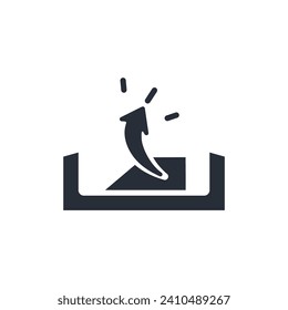 Upload icon. vector.Editable stroke.linear style sign for use web design,logo.Symbol illustration.