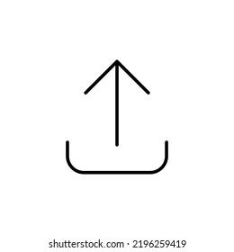 Upload icon for web and mobile app. load data sign and symbol