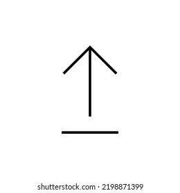 Upload icon for web and mobile app. load data sign and symbol