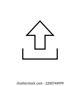 Upload icon for web and mobile app. load data sign and symbol