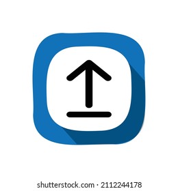 Upload icon, Web icon, Technology vector illustration