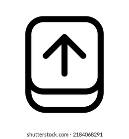 Upload icon. for website design  app  UI. Vector illustration