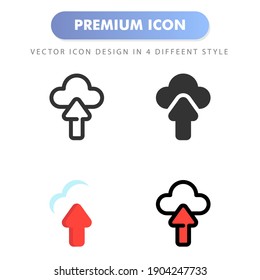 upload icon for your web site design, logo, app, UI. Vector graphics illustration and editable stroke. icon design EPS 10.