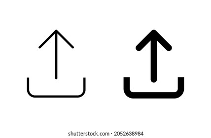 Cargar iconos definidos. símbolo y signo de datos de carga