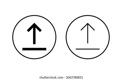 Upload icons set. load data sign and symbol