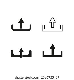 Cargar iconos definidos. Ilustración vectorial. EPS 10.