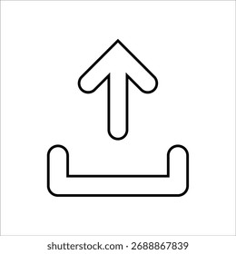 carregar ícones. vetor de linha simples