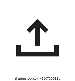 Upload icons with upward arrows. 