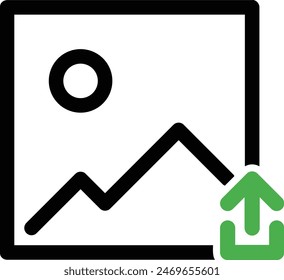 upload image from gallery icon, open image icon, add picture icon