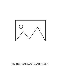 Cargar icono de Imagen. Ilustración vectorial.