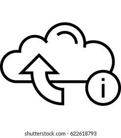 Upload Information Vector Icon 