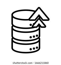 upload information in white background vector illustration design