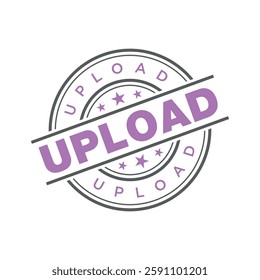 Upload Letter Rubber Stamp Template