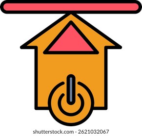 Upload Line Filled Vector Icon Design