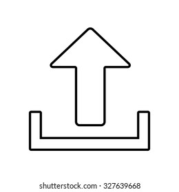 Upload line icon