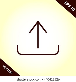 upload line icon