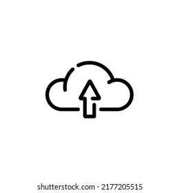 Cargar ilustración vectorial de diseño de icono de línea