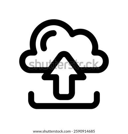 upload line icon. vector icon for your website, mobile, presentation, and logo design.